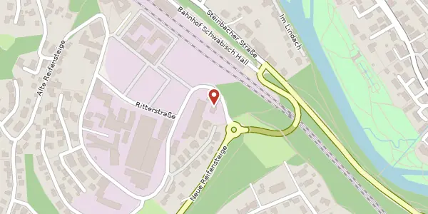 Karte der Umgebung von Ringstraße 80, 74523 Schwäbisch Hall