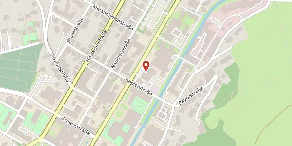 Karte der Umgebung von Wilhelmstraße 44, 72074 Tübingen