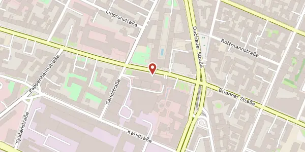 Karte der Umgebung von Nymphenburger Str. 5, 80335 München