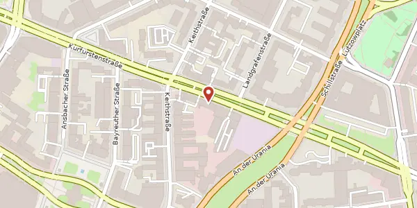 Karte der Umgebung von Kurfürstenstraße 114/VI, 10787 Berlin