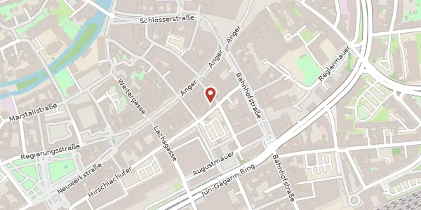 Karte der Umgebung von Hirschlachufer 89, 99084 Erfurt