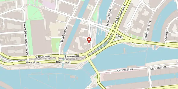 Karte der Umgebung von Steinhöft 11, 20459 Hamburg
