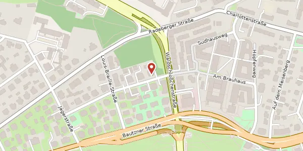Karte der Umgebung von Arndtstraße 15, 01099 Dresden