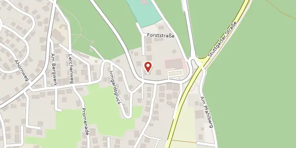 Karte der Umgebung von Silberwaldstraße 83, 72280 Dornstetten