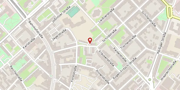 Karte der Umgebung von Krausenstr. 17, 08523 Plauen