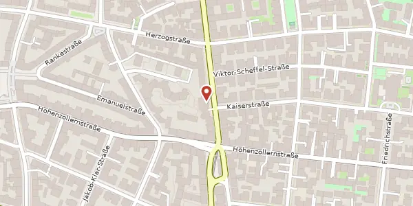 Karte der Umgebung von Belgradstr. 9 / III, 80796 München