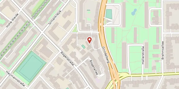 Karte der Umgebung von Grindelberg 15A, 20144 Hamburg