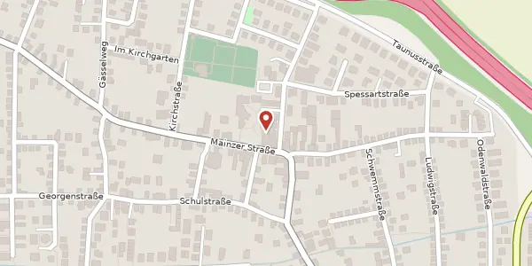 Karte der Umgebung von Mainzer Str. 7e, 64572 Büttelborn