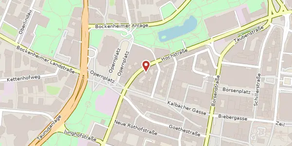 Karte der Umgebung von Hochstr. 49, 60313 Frankfurt
