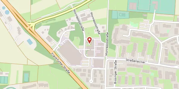 Karte der Umgebung von Monrepostraße 57, 71634 Ludwigsburg