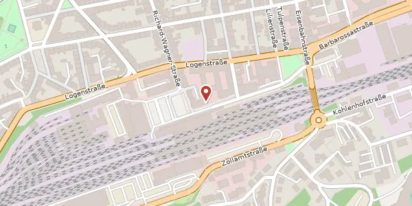 Karte der Umgebung von Bahnhofstraße 26-28, 67655 Kaiserslautern
