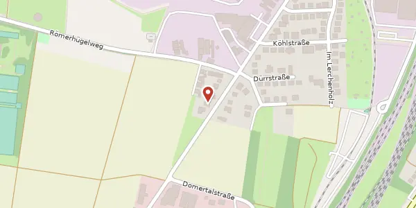 Karte der Umgebung von Solitudeallee 78, 70806 Kornwestheim