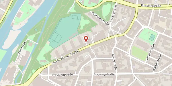 Karte der Umgebung von Innere Wiener Str. 13, 81667 München