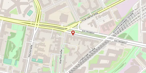 Karte der Umgebung von Alt-Moabit 130, 10557 Berlin