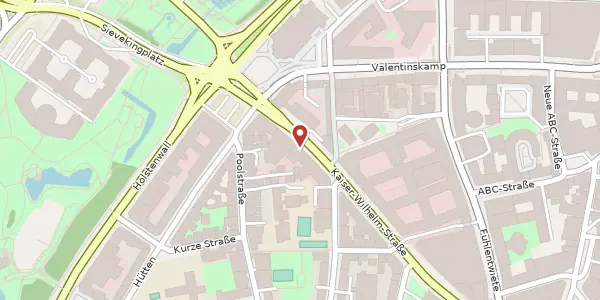 Karte der Umgebung von Kaiser-Wilhelm-Str. 89, 20355 Hamburg