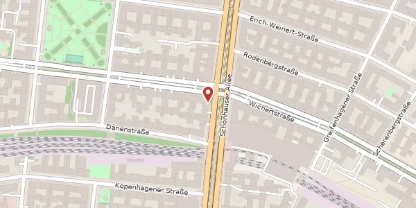 Karte der Umgebung von Schönhauser Allee 113, 10439 Berlin