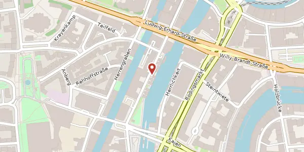 Karte der Umgebung von Admiralitätsstr. 14, 20459 Hamburg