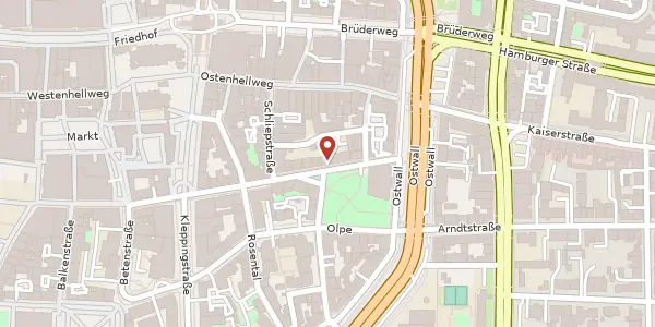 Karte der Umgebung von Viktoriastr. 32, 44135 Dortmund
