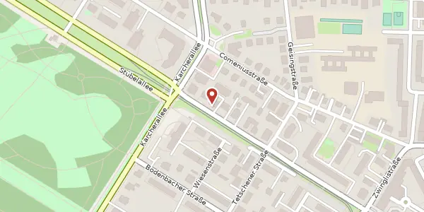 Karte der Umgebung von Stübelallee 55, 01309 Dresden