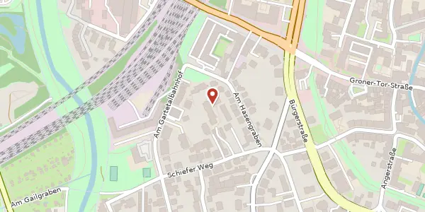 Karte der Umgebung von Schiefer Weg 6c, 37073 Göttingen