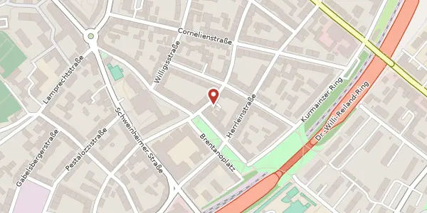 Karte der Umgebung von Stadelmannstr. 45, 63739 Aschaffenburg
