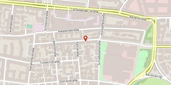 Karte der Umgebung von Schwanthalerstr. 127, 80339 München