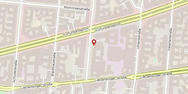 Karte der Umgebung von Knesebeckstraße 62 / 63, 10719 Berlin
