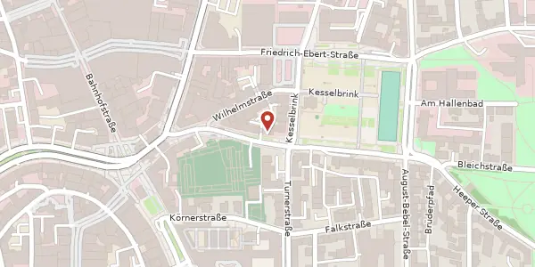 Karte der Umgebung von Friedrich-Verleger-Str. 5, 33602 Bielefeld