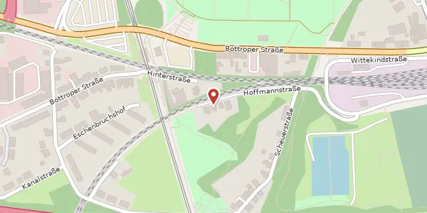 Karte der Umgebung von Hoffmannstr. 12, 46117 Oberhausen