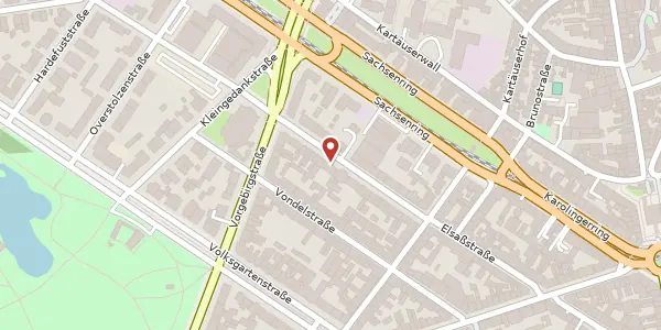 Karte der Umgebung von Lothringer Str. 25, 50677 Köln