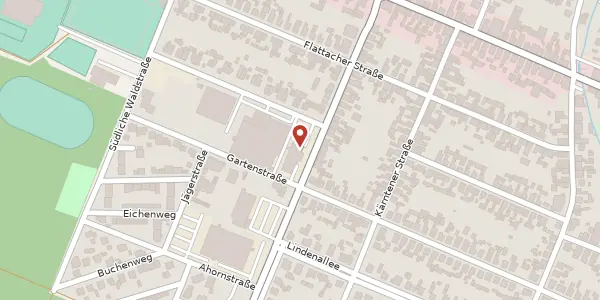 Karte der Umgebung von Bruchsaler Straße 18, 68753 Waghäusel