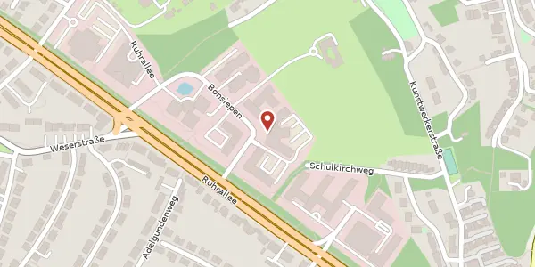Karte der Umgebung von Bonsiepen 13, 45136 Essen