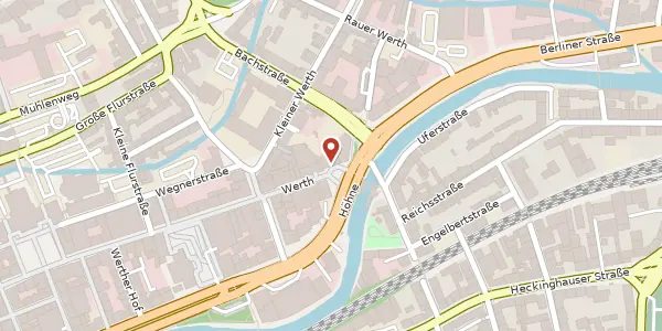 Karte der Umgebung von Werth 103, 42275 Wuppertal