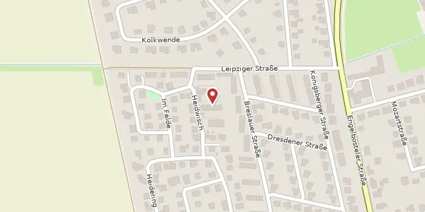 Karte der Umgebung von Heidwisch 3 e, 30900 Wedemark