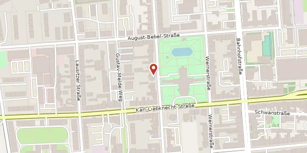 Karte der Umgebung von Schillerstraße 55, 03046 Cottbus