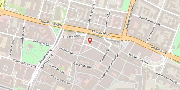 Karte der Umgebung von Wasserstraße 8, 79098 Freiburg im Breisgau