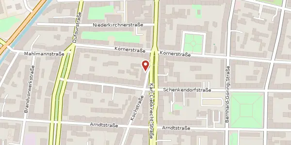 Karte der Umgebung von Karl-Liebknecht-Straße 52, 04275 Leipzig
