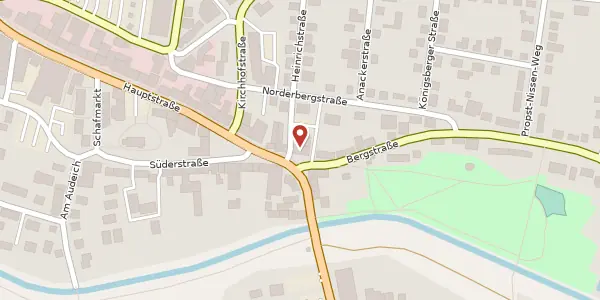 Karte der Umgebung von Hauptstraße 9, 25917 Leck