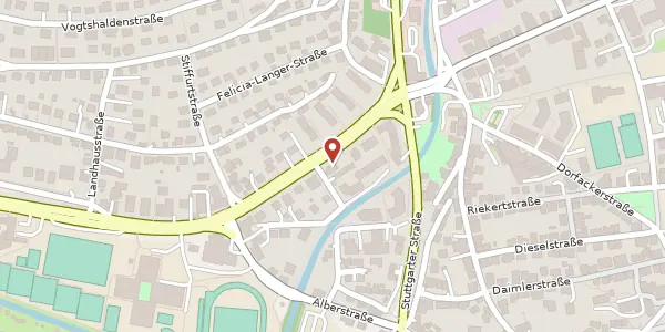 Karte der Umgebung von Wilhelmstraße 146, 72074 Tübingen