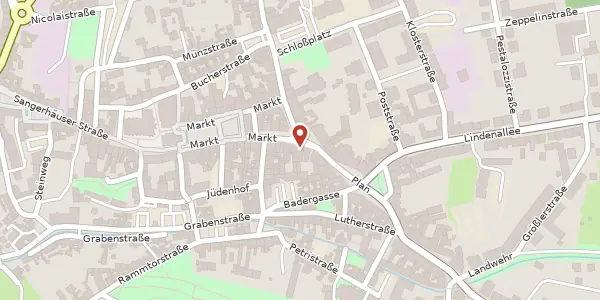 Karte der Umgebung von Markt 42, 06295 Lutherstadt Eisleben