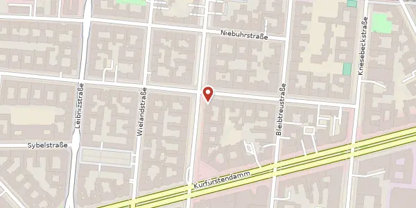 Karte der Umgebung von Schlüterstraße 51, 10629 Berlin