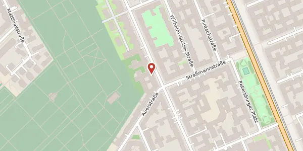 Karte der Umgebung von Richard-Sorge-Straße 67, 10249 Berlin