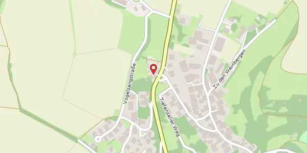 Karte der Umgebung von Ernsbacher Straße 7, 74639 Zweiflingen