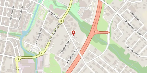 Karte der Umgebung von Keplerstraße 9, 72336 Balingen