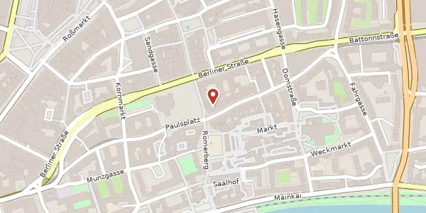 Karte der Umgebung von Braubachstr. 36, 60311 Frankfurt