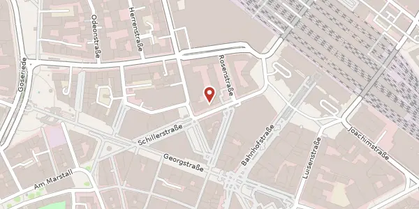 Karte der Umgebung von Schillerstraße 30, 30159 Hannover