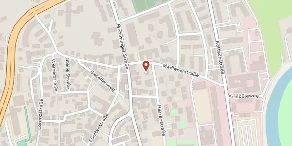Karte der Umgebung von Herrenstr. 39, 87439 Kempten