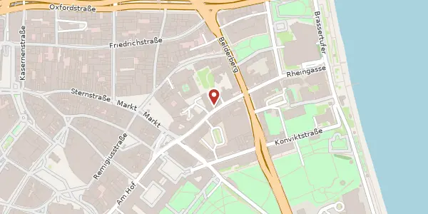 Karte der Umgebung von Rathausgasse 9, 53111 Bonn