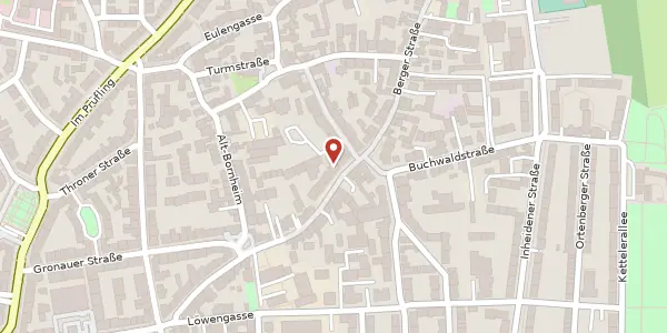 Karte der Umgebung von Berger Str. 277, 60385 Frankfurt