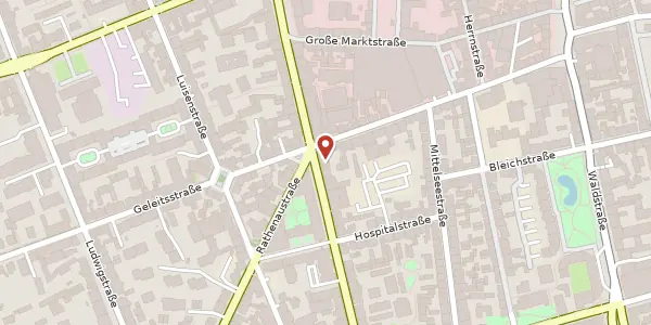 Karte der Umgebung von Kaiserstr. 33, 63065 Offenbach